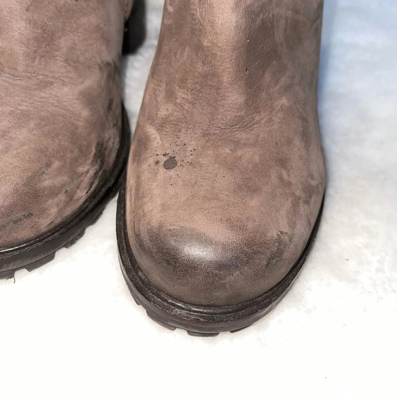 Sam Edelman Fowler Brown Leather Block Heel Ankle Boots 10 Women’s - Picture 4 of 16